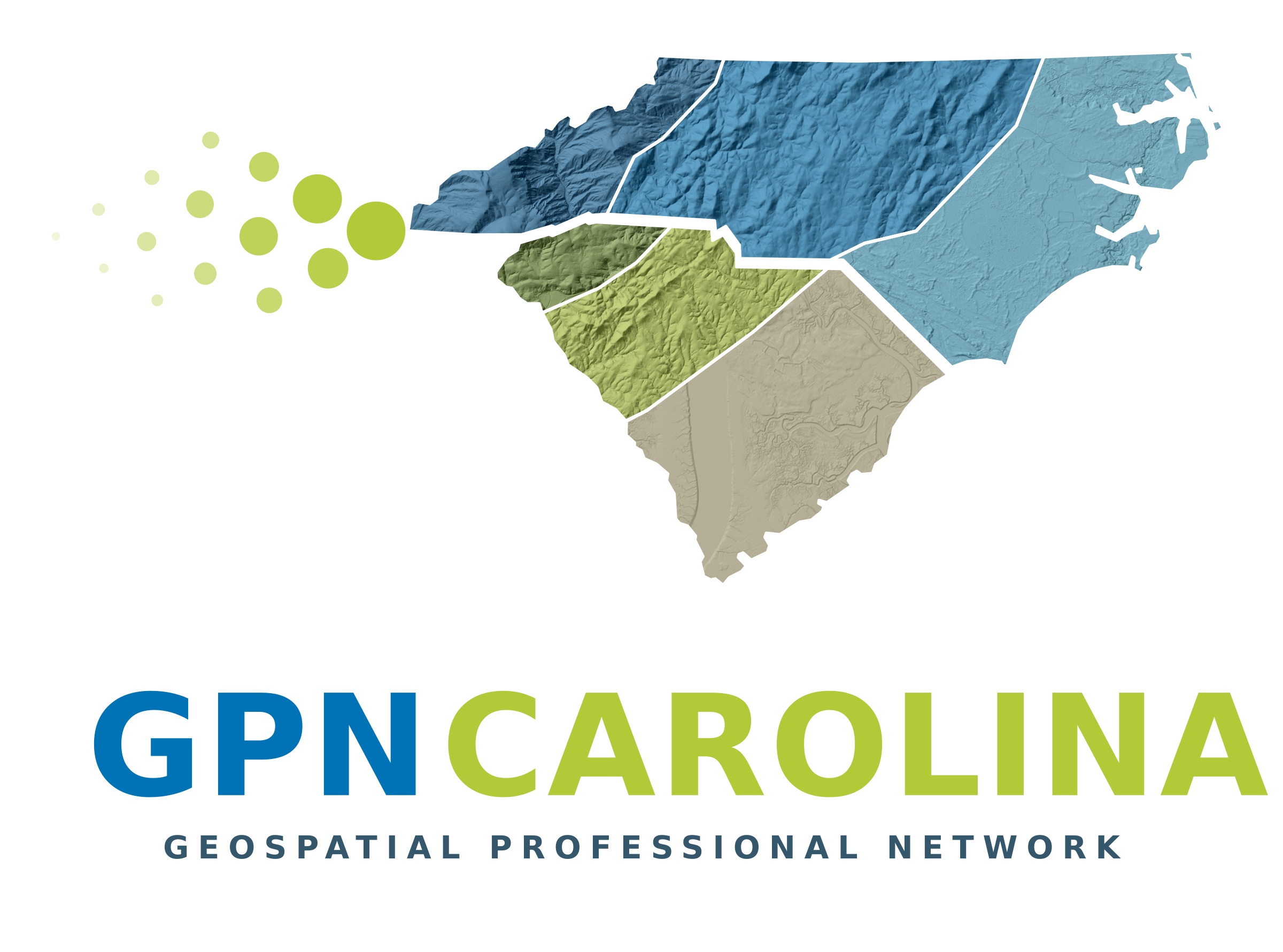 GPN Carolina logo: North and South Carolina shaded from mountains to coast